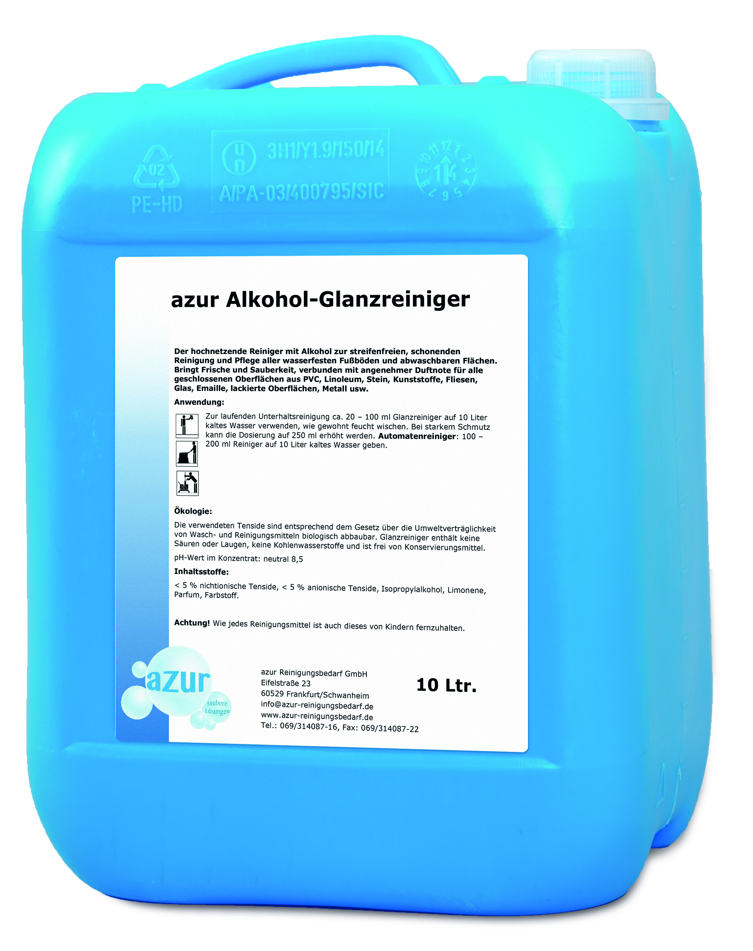 azur Alkohol-Glanzreiniger-Konzentrat