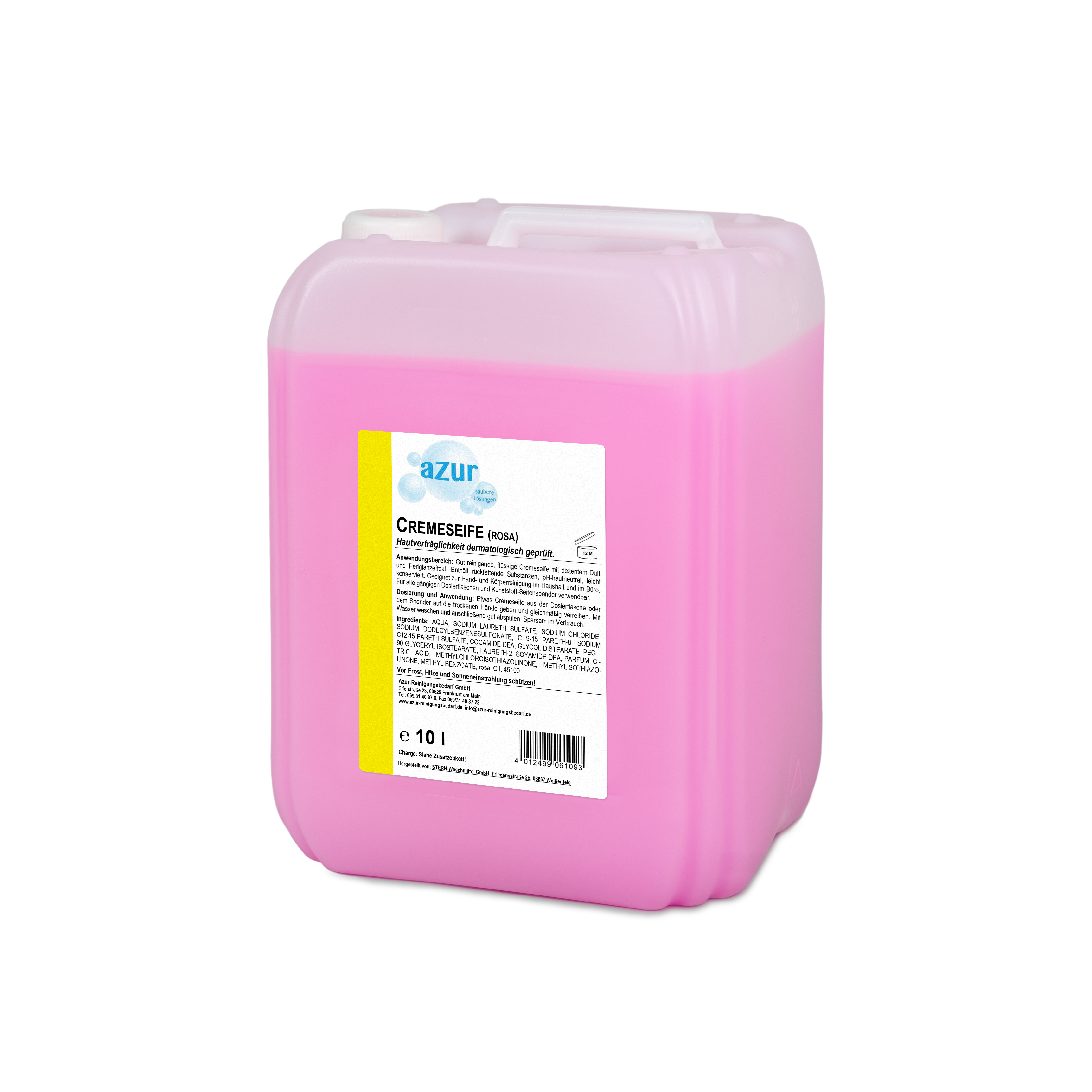 azur cremeseife rosa 10l